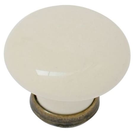 Bouton zamak porcelaine bronze ivoire GIUSTI P04.01.00.04