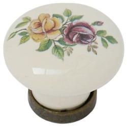 CLEM - Bouton zamak porcelaine GIUSTI