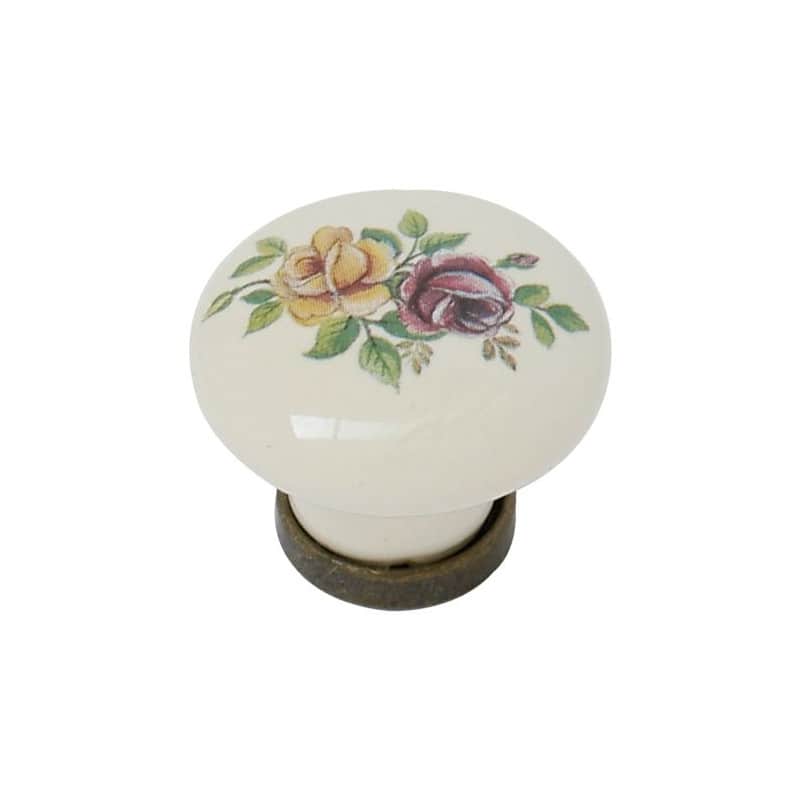 CLEM - Bouton zamak porcelaine GIUSTI