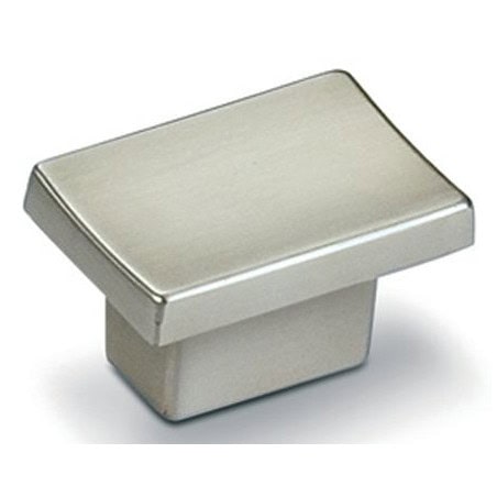 Bouton Block rectangulaire zamak nickelé brossé  ESTAMP 8080800