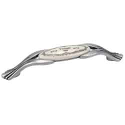 Poignée vintage porcelaine argent vieilli GIUSTI