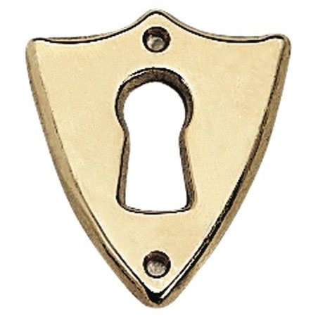 Entrée écusson laiton poli 1236/1V