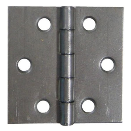 Charnière double feuille acier décapé carrée 424340
