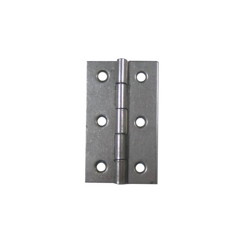 Charnière double feuille acier décapé rectangulaire