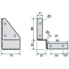 FERRURE DE TABLE