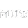 FERRURE DE TABLE