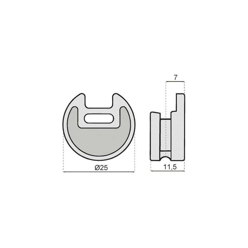 BOITIER EXCENTRIQUE DIAMETRE 25 MM