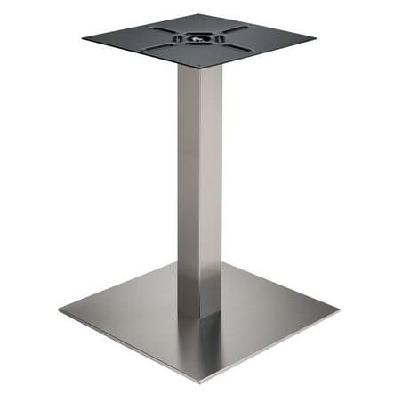 Pied snack - 730 mm carré 80 Nickelé satiné MANART 514 CM.73