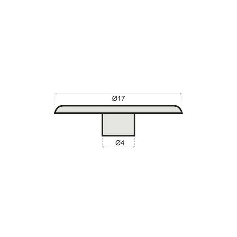 CLEM - Cache pour boîtier excentrique diamètre 15 mm beige PERMO