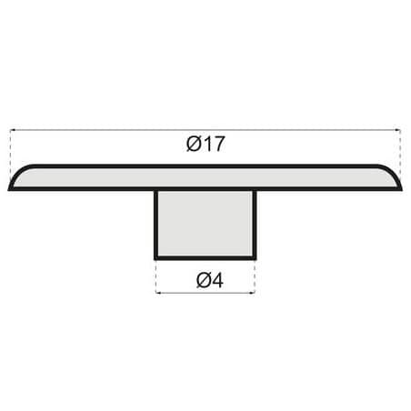 CLEM - Cache pour boîtier excentrique diamètre 15 mm beige PERMO