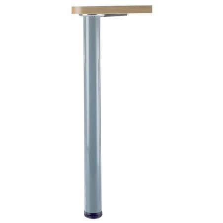 Pied snack- 1 100 mm diamètre 60 Aspect inox brossé CAMAR 615100101RN