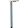 Pied snack- 1 100 mm diamètre 60 Aspect inox brossé CAMAR 615100101RN