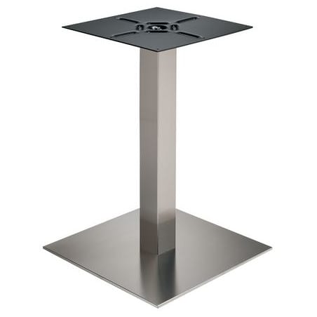 Pied snack - 1 100 mm carré 80 Nickelé satiné MANART 514 CM.110