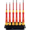 Jeu de 6 tournevis PICOFINISH isolés fente / TH WIHA 42989