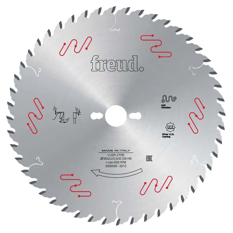 Lame de scie Ø 300 mm - 48 dents - panneaux bois composites - FREUD F03FS04840