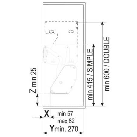 Système escamotable Imove double plateaux KESSEBOHMER