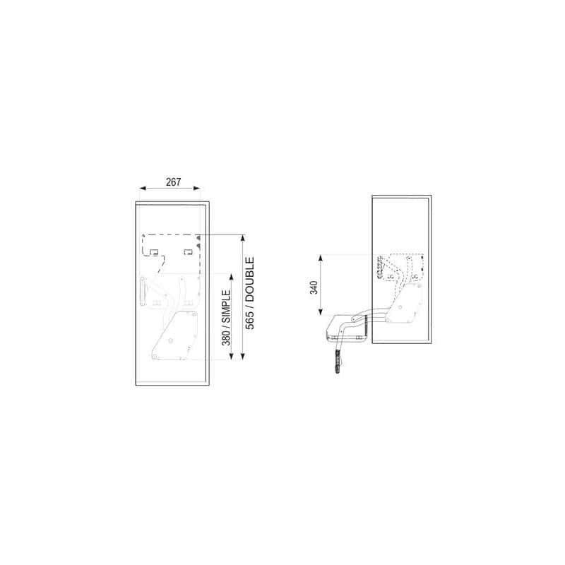 Système escamotable Imove double plateaux KESSEBOHMER