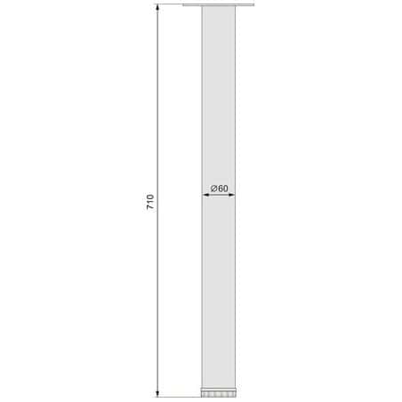 Pied de table - 710 mm diamètre 60 GENERIK