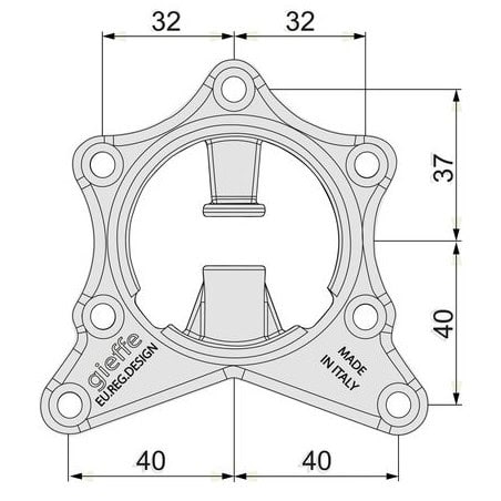 Pied de table - 710 mm diamètre 60 GENERIK