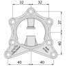 Pied de table - 710 mm diamètre 60 GENERIK