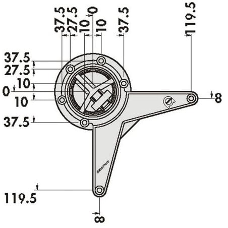 Pied de table - 870 mm diamètre 60 CAMAR