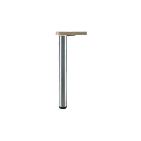 Pied snack - 1 100 mm diamètre 80 Gris RAL 9006 CAMAR 620100101RN