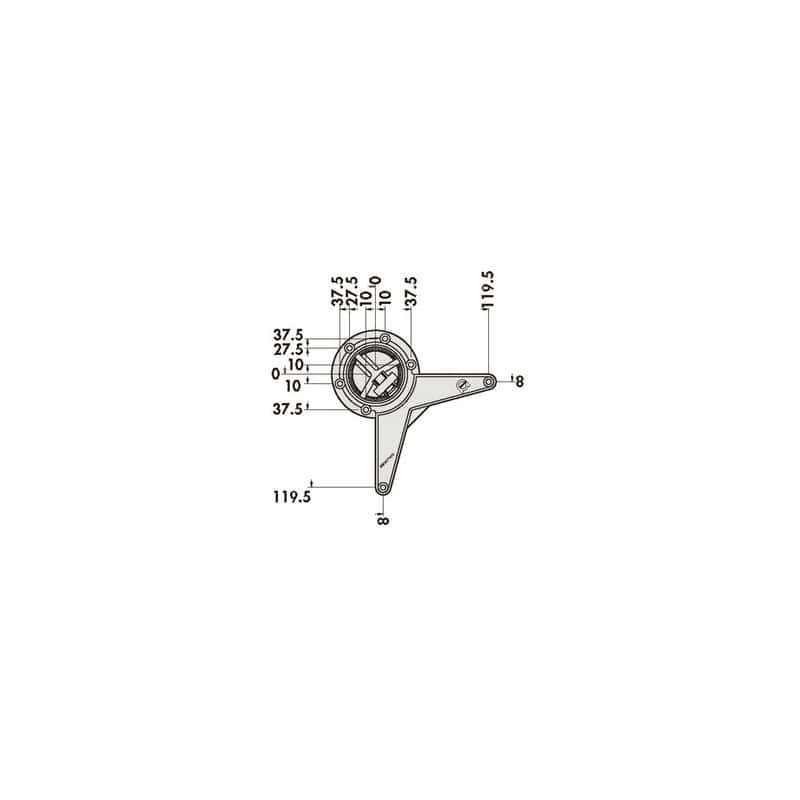 CLEM - Pied de table - 820 mm diamètre 60 CAMAR