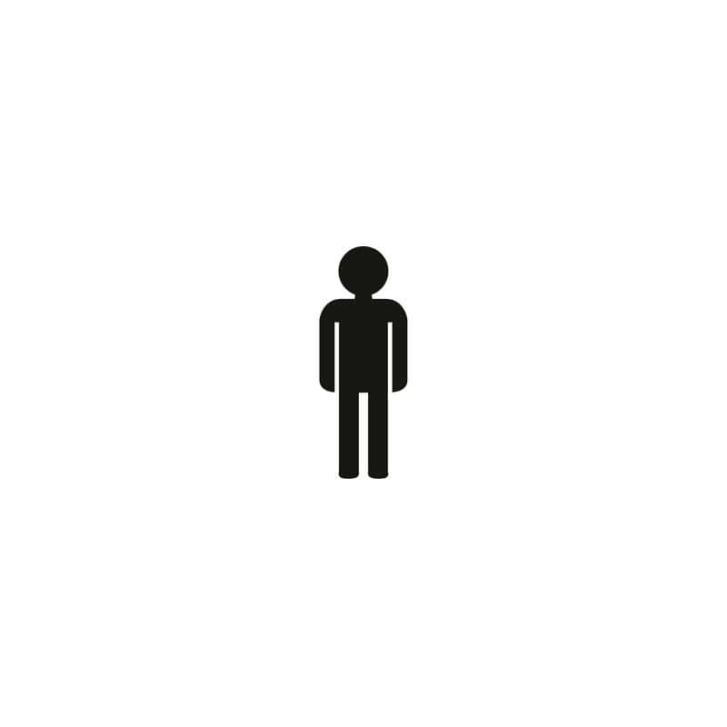 Ideogramme adhésif homme NORMBAU ALLEGION