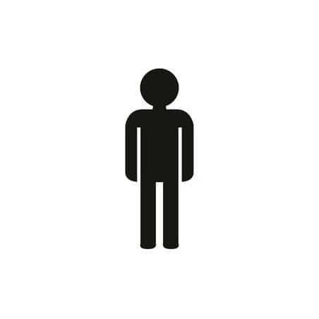 Ideogramme adhésif homme Noir 16 NORMBAU ALLEGION 0510010019