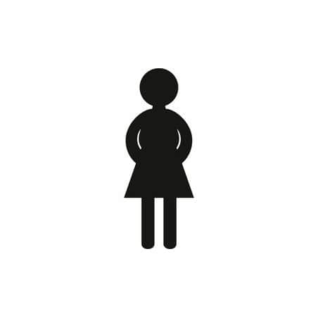 Ideogramme adhésif femme Noir 16 NORMBAU ALLEGION 0510010019
