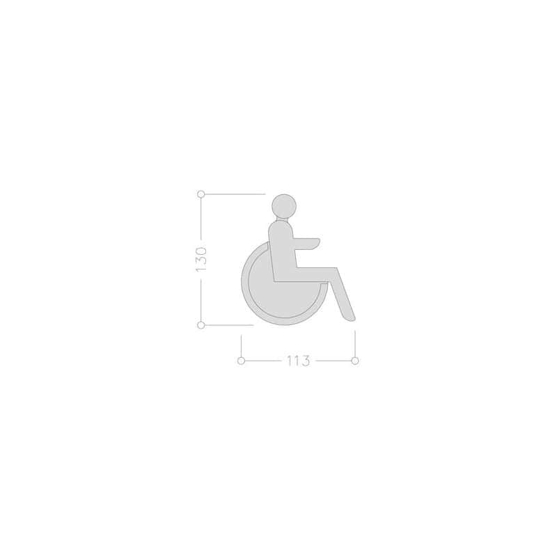 Ideogramme adhésif  Handicapé NORMBAU ALLEGION