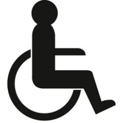 Ideogramme adhésif  Handicapé NORMBAU ALLEGION
