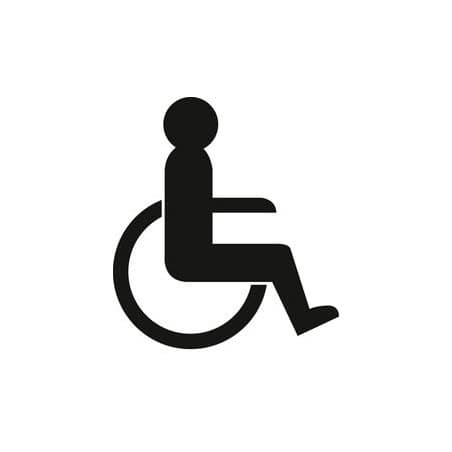 Ideogramme adhésif  Handicapé Noir 16 NORMBAU ALLEGION 0510010019