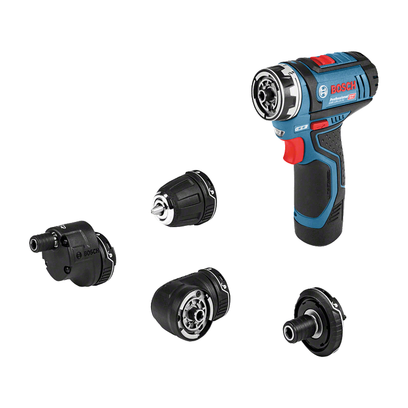 Pack 5 outils 12V GSR FC + GOP + GHO + GWS + GST + 3 batteries + chargeur BOSCH 0615A0017D