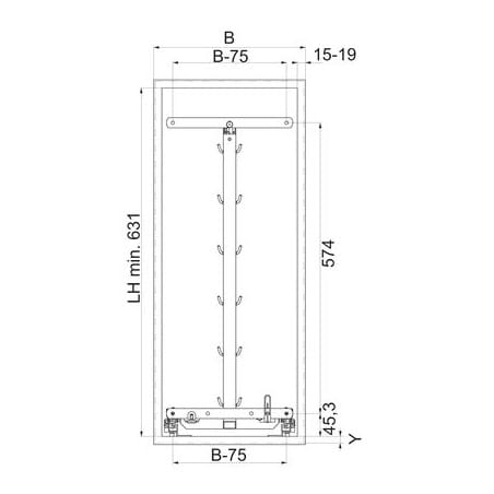 CLEM - Armoire coulissante DISPENSA junior III KESSEBOHMER