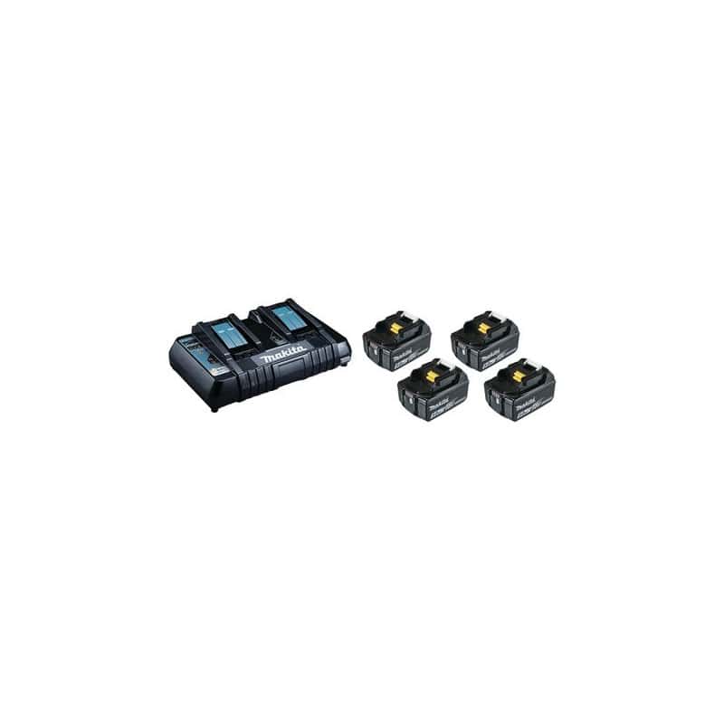 Tondeuse auto-tractée 36 V (2 x 18 V) 5 Ah (4 batteries) MAKITA DLM532PT4