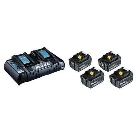 Tondeuse auto-tractée 36 V (2 x 18 V) 5 Ah (4 batteries) MAKITA DLM532PT4