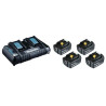 Tondeuse auto-tractée 36 V (2 x 18 V) 5 Ah (4 batteries) MAKITA DLM532PT4