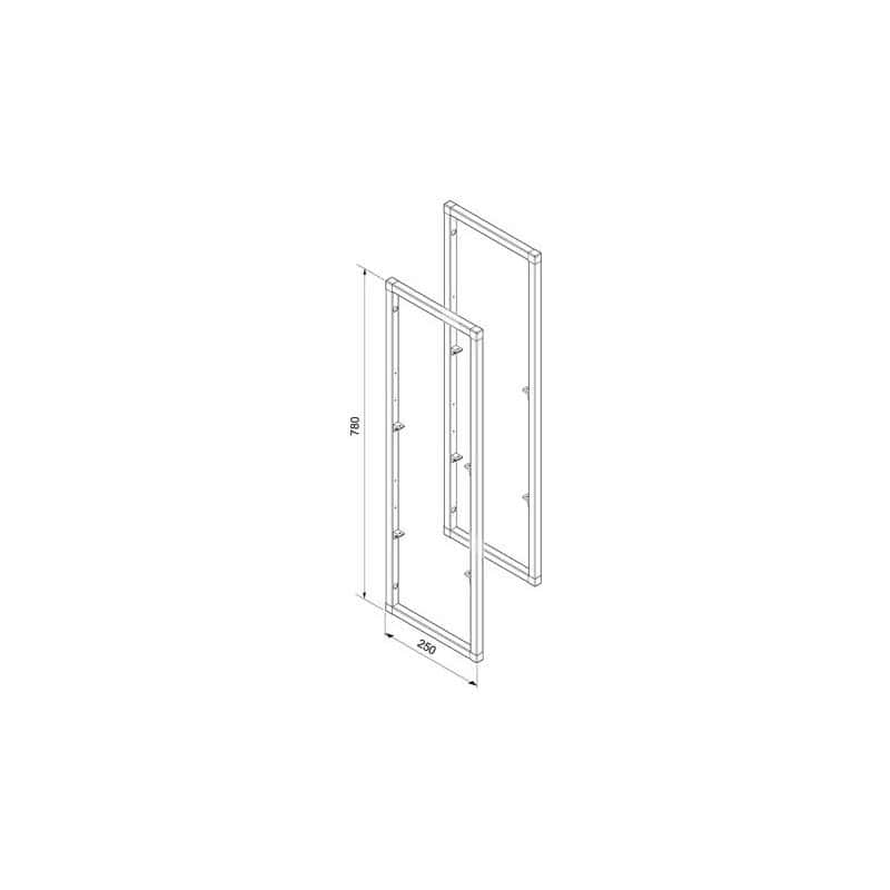Cadres pour tablettes Smartframe pour meuble 780 mm