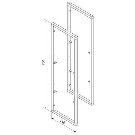 Cadres pour tablettes Smartframe pour meuble 780 mm
