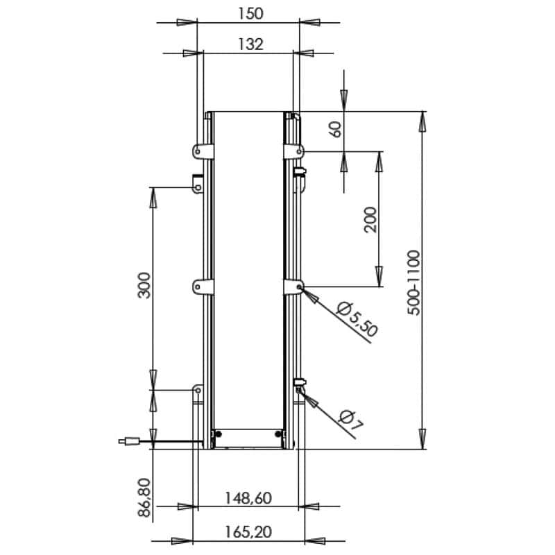 Système de levage électrique TS600B pour écran plat