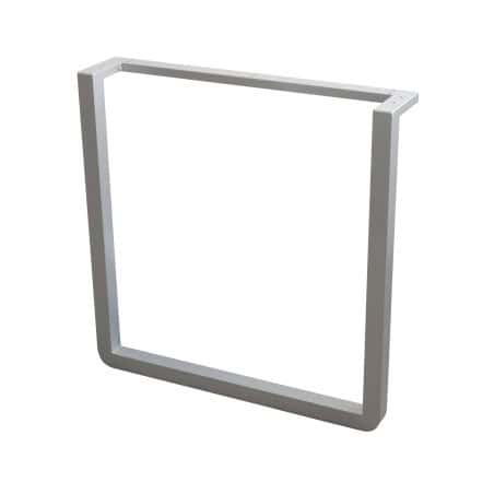 Pied de table rectangulaire nickelé - Hauteur 710 mm - largeur 700 mm -  MANART
