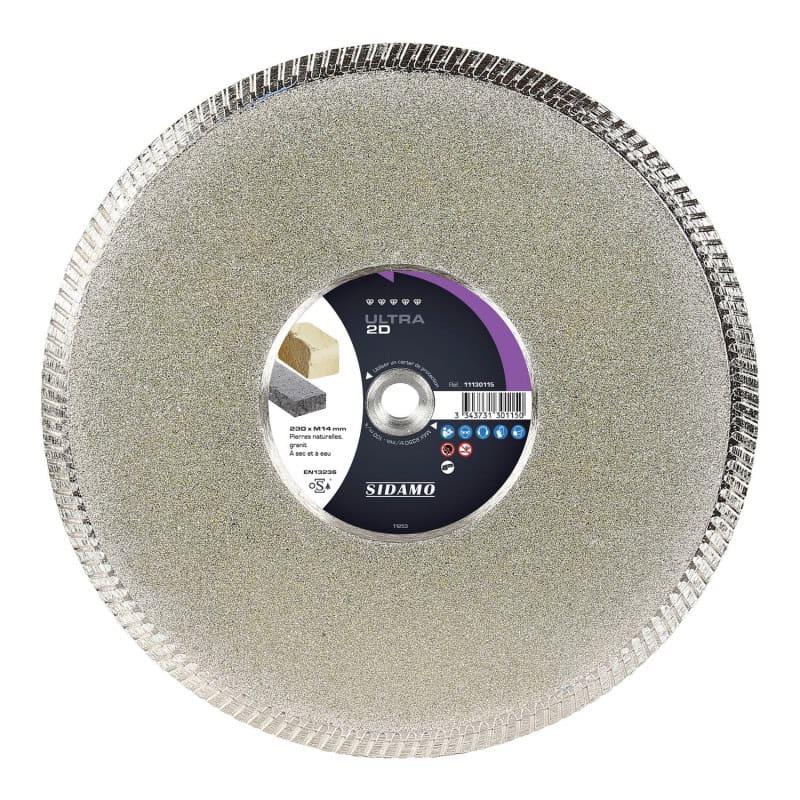 Disque diamant ULTRA 2D 125 mm SIDAMO 11130114