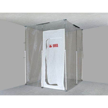 Lot étais télescopiques + bâche anti-poussière 3 x 5 m URKO