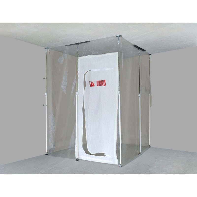 Lot étais télescopiques + bâche anti-poussière 3 x 5 m URKO