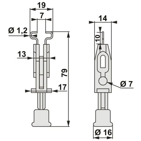 Consignation de disjoncteur 12,7 mm - prise extérieure - THIRARD