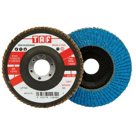 Disque à lamelle - bombé - Ø 125 mm zirco-céramique TAF
