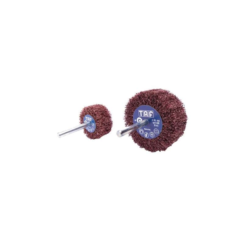 Roue à lamelle en tissu non tissé POLITAF - Diamètre 80 mm - TAF