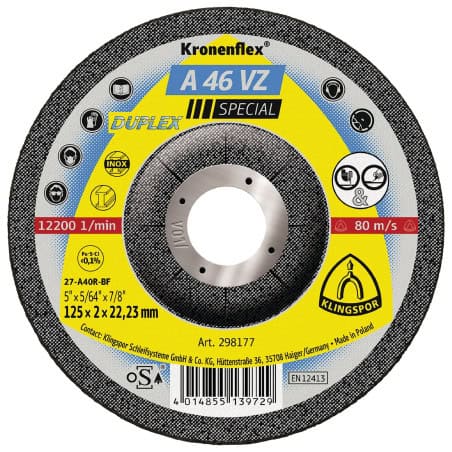 Disque à tronçonner 230 mm Supra KLINGSPOR 340942