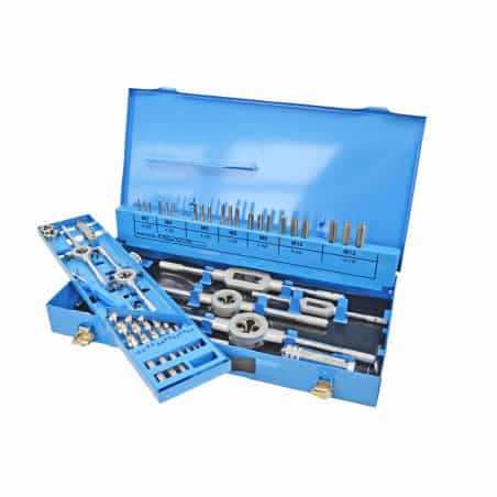 Coffret métal de tarauds + filières et forets ALPHACOUPE 49111